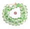 Jumbo Recycled Glass Beads - Beaded Wall Hangings - Extra Large African Sea Glass Beads 21-25mm - The Bead Chest (Green Swirl)